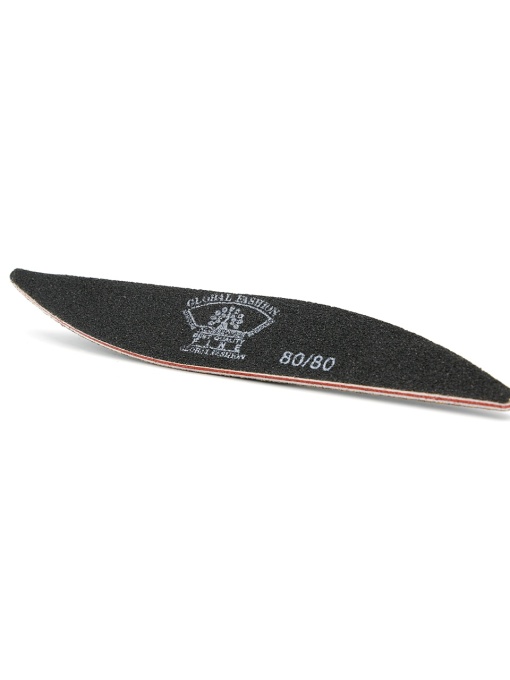 Pila unghii G11 Global Fashion, val, neagra, granulatie 80/80