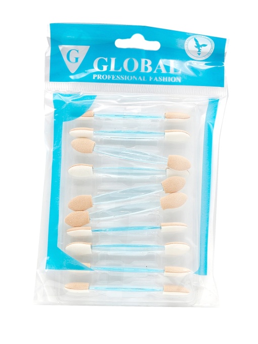 Set 10 aplicatoare fard de pleoape, Global Fashion, albastre