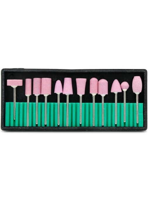 Set 12 capete de freza cu praf de diamant
