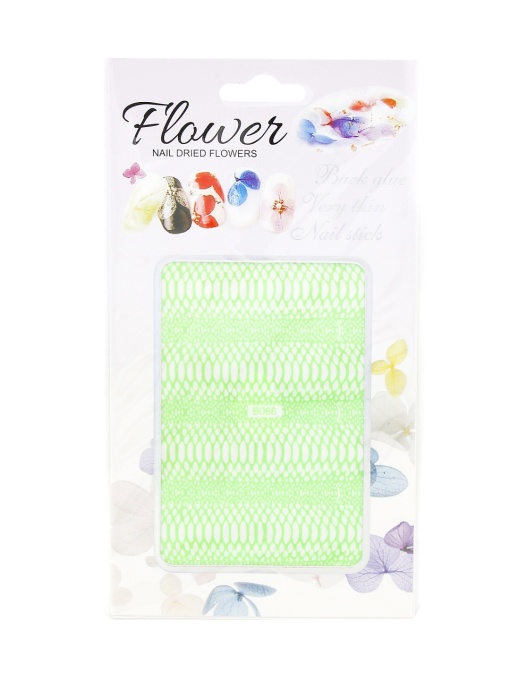 Abtibild decor pentru unghii, Flower B066, verde