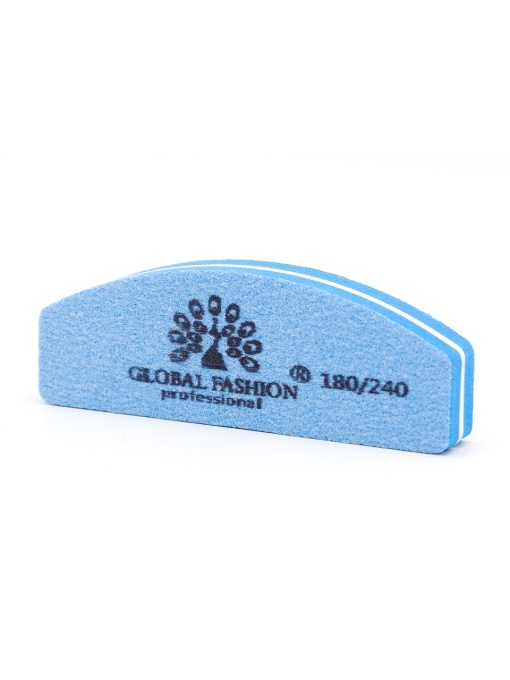 Buffer pentru unghii, mini, granulatie 180/240, albastru