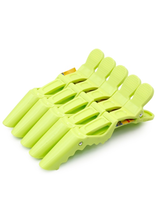 Cleme pentru păr, 5 bucăți, verde