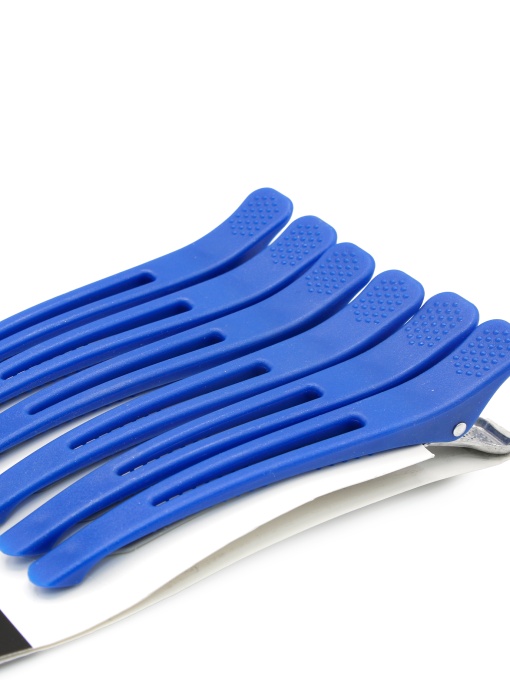 Cleme pentru păr Pro master, 6 buc, albastru
