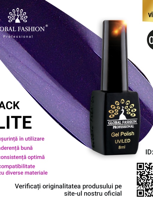 Oja semipermanenta Black Elite, Global Fashion 8ml, 052