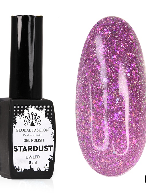 Oja semipermanenta Stardust, reflectorizant, Global Fashion 8ml, 09