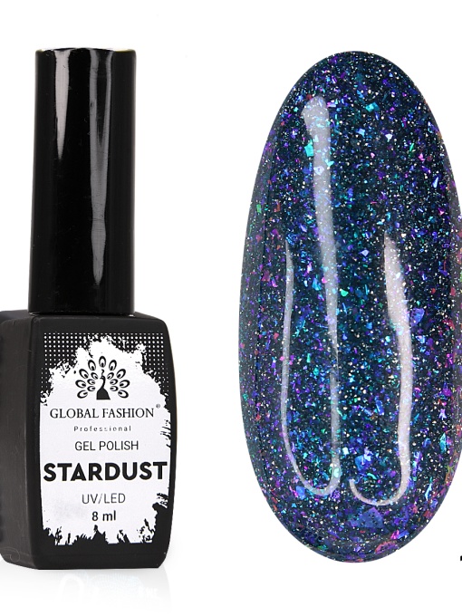 Oja semipermanenta Stardust, reflectorizant, Global Fashion 8ml, 16