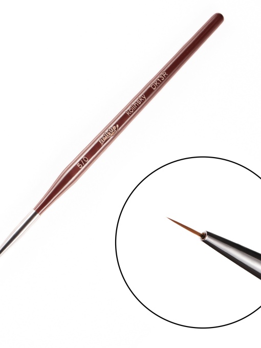 Pensula unghii pentru pictura NailsUp Kolinsky 5/0