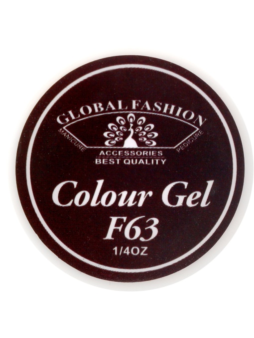 Gel color unghii, vopsea de arta, seria Rose Red, Global Fashion, 5gr, F63
