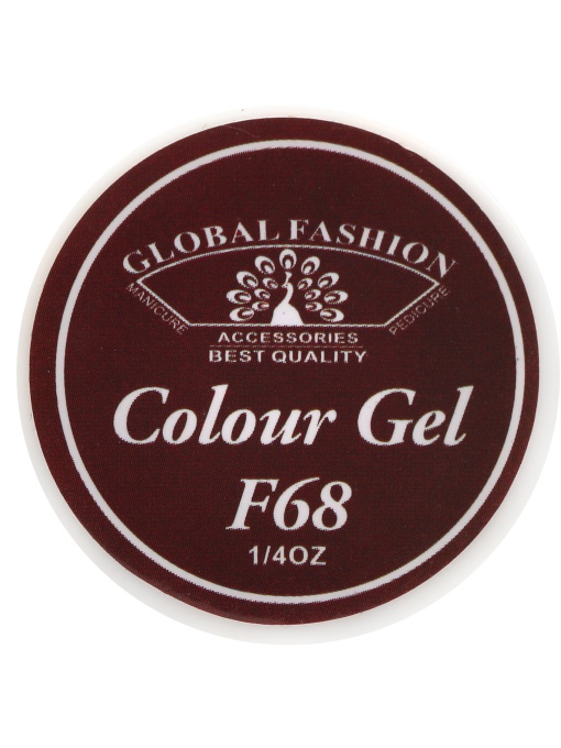 Gel color unghii, vopsea de arta, seria Rose Red, Global Fshion, 5gr, F68