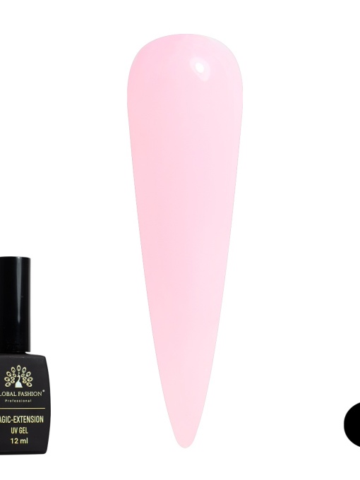 Gel de constructie unghii UV, Magic-Extension, Global Fashion, 12 ml, Roz pal, 09