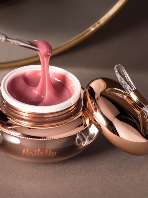 Gel Uv Constructie Unghii NailsUp Gelly 15g, 07 Blush Pink