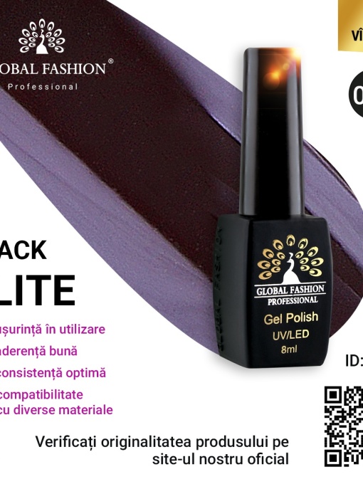 Oja semipermanenta Black Elite, Global Fashion 8 ml, 033