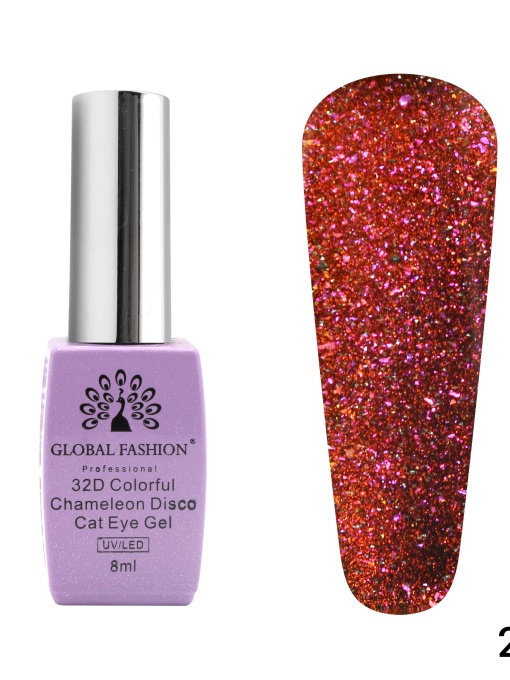 Oja semipermanenta Chameleon Disco 32D 8ml, 272