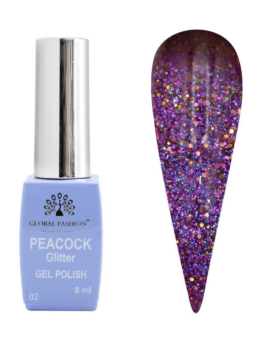Oja semipermanenta Peacock 8 ml, 02