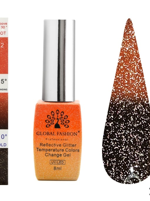 Oja semipermanenta termica, Temperature Color Change Disco 8ml, 222