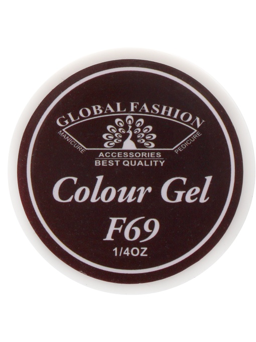 Gel color unghii, vopsea de arta, seria Rose Red, Global Fashion, 5gr, F69