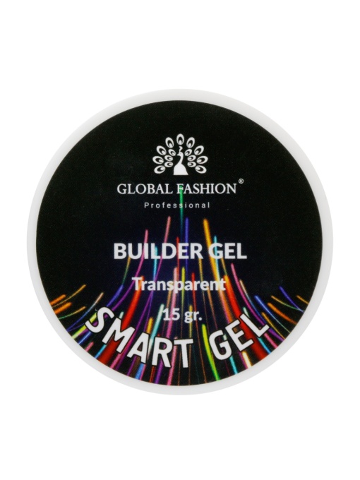 Gel UV de constructie Smart, autonivelant, Global Fashion, 15 gr, transparent