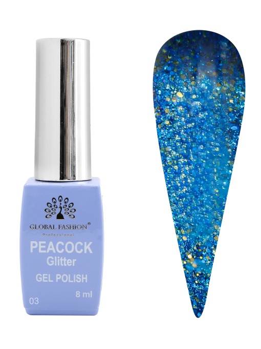Oja semipermanenta Peacock 8 ml, 03