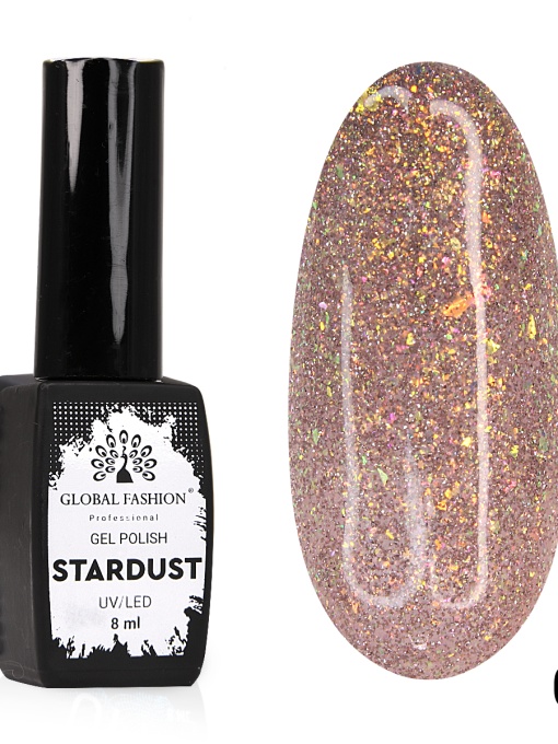 Oja semipermanenta Stardust, reflectorizant, Global Fashion 8 ml, 03