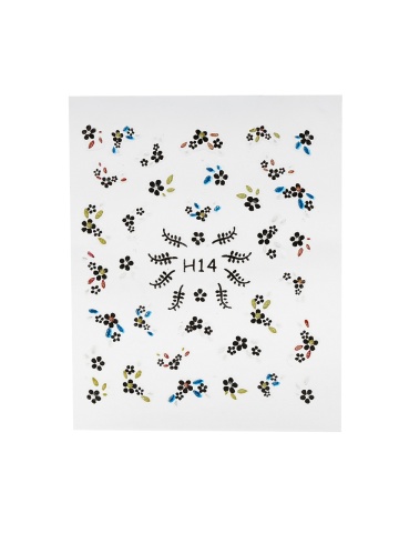Abtibild decor unghii 3D, Nail Accessory OPQ H14 - Img 2