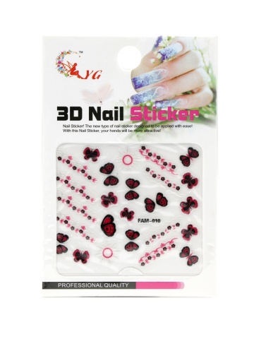 Abtibild decor unghii 3D, Nail Sticker FAM-010 - Img 1