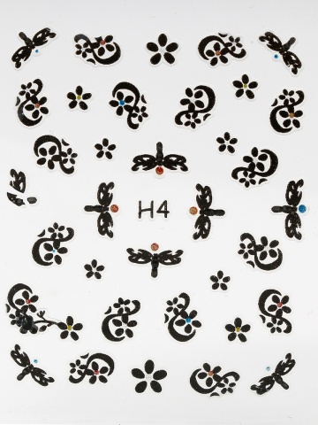Abtibilduri decor unghii 3D, Nail Accessory OPQ H4 - Img 4