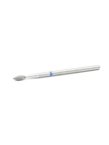 Bit diamantat, flacara, pentru freza de manichiura, 257-023B, albastru - Img 1