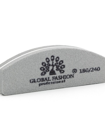 Buffer pentru unghii, mini, granulatie 180/240, gri - Img 2