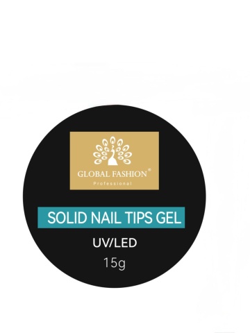Gel pentru tipsuri Global Fashion, Solid Nail Tips Gel 15 gr - Img 1