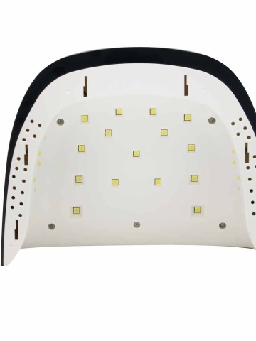Lampa profesionala unghii LED/UV G-48, Global Fashion, 48W, timer, fund detasabil, roz - Img 3