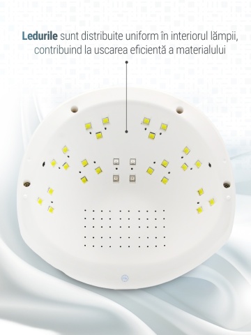 Lampa UV+LED G50 pentru uscat unghii, Global Fashion, 50W, activare cu senzori, display, timer - Img 4