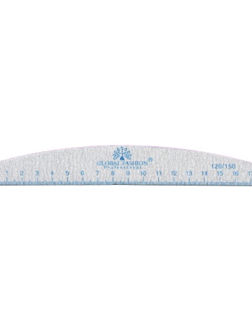 Nail file with ruler, 120/150, blue, 1 piece - Img 3