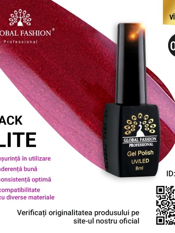 Oja semipermanenta Black Elite, Global Fashion 8 ml, 015 - Img 1
