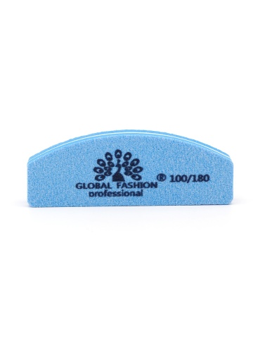 Buffer pentru unghii, mini, granulatie 100/180, culoare albastra - Img 2