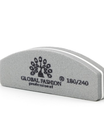 Buffer pentru unghii, mini, granulatie 180/240, gri - Img 3