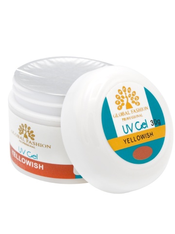 Gel UV de constructie, autonivelant, Global Fashion, cover, 30 g, yellowish - Img 4
