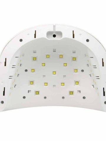Lampa profesionala unghii LED/UV G8, Global Fashion, 48W, ecran digital, timer, culoare rosie - Img 2