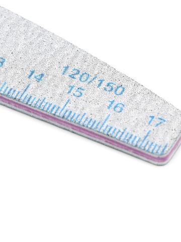 Nail file with ruler, 120/150, blue, 1 piece - Img 4