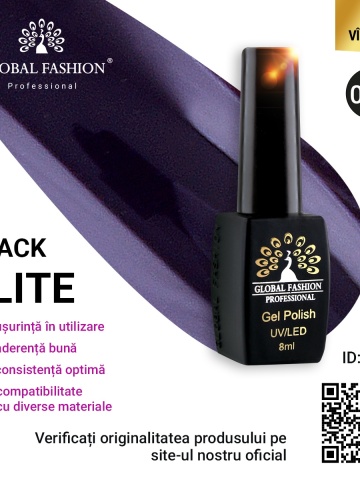 Oja semipermanenta Black Elite, Global Fashion 8 ml, 032 - Img 1