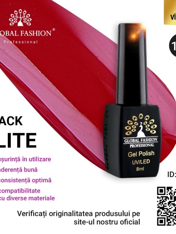 Oja semipermanenta BLACK ELITE, Global Fashion 8 ml, 186 - Img 1