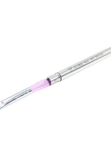 Pensula cu varf drept pentru aplicare gel UV, Nr. 8 - Img 1