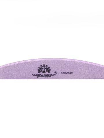 Pila buffer unghii, Global Fashion, 180/240, Violet - Img 1