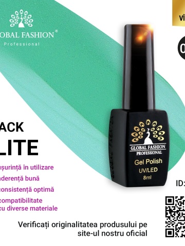 Oja semipermanenta Black Elite, Global Fashion 8 ml, 045 - Img 1