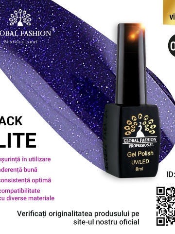 Oja semipermanenta Black Elite, Global Fashion 8 ml, 054 - Img 1