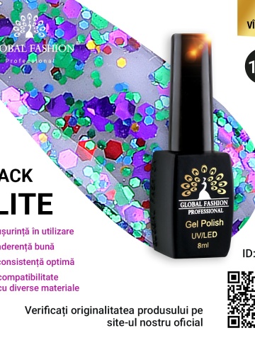 Oja semipermanenta BLACK ELITE, Global Fashion 8 ml, 165 - Img 1