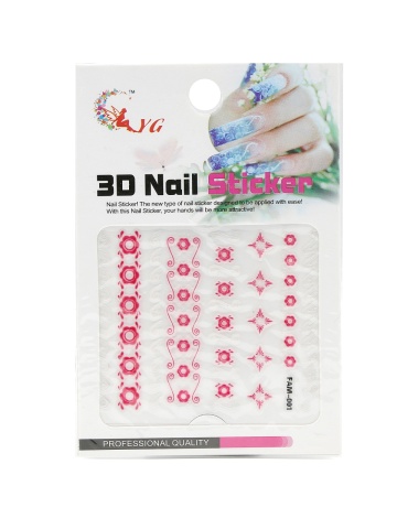 Stickere decor unghii 3D, Nail Sticker FAM-001 - Img 1