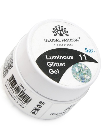Gel luminiscent Luminous Glitter Gel cu sclipici hexagon 5g, 11 - Img 3