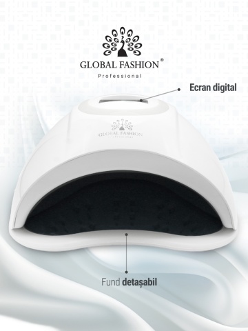 Lampa UV+LED L-1002 pentru unghii semipermanente, Global Fashion, 90W, senzor, dusplay, timer - Img 2