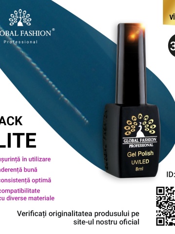 Oja semipermanenta Black Elite, Global Fashion 8 ml, 360 - Img 1