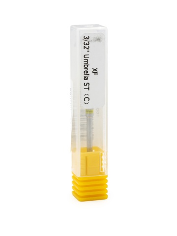 Capat pentru freza electrica, bit ceramic, pentru indepartarea gelului, forma flacara, galben, XF Flame S(XF) - Img 4